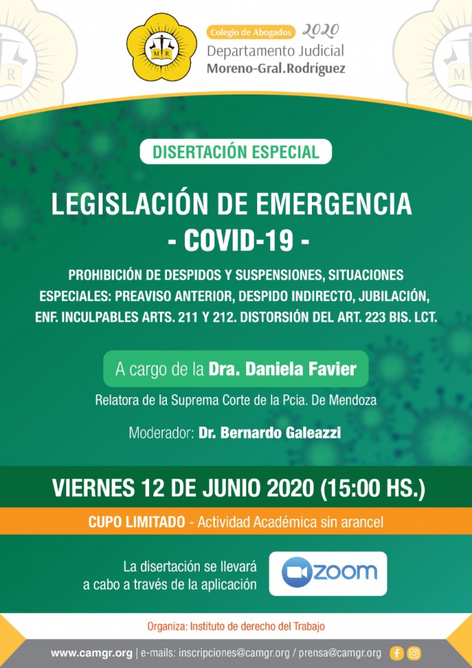 LEGISLACIÓN DE EMERGENCIA